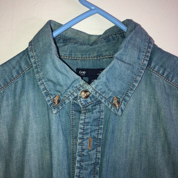 Gap Men’s Button-Flap Pocket Shirt - Picture 4 of 6